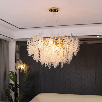 Modern Commercial Chandeliers Lighting Indoor Crystal Glass Pendant Lamp