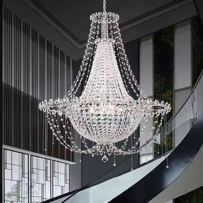 Italy K9 Master Bedroom Luxury Crystal Light Villa Living Duplex Staircase Princess Exhibition Hall Decoration