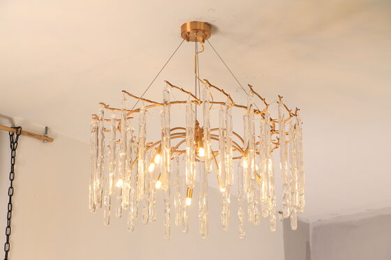 Modern Luxury Gold Chandelier for Kitchen & Wedding New Home Pendant Light with Remote Control Decorative Ceiling Lighting