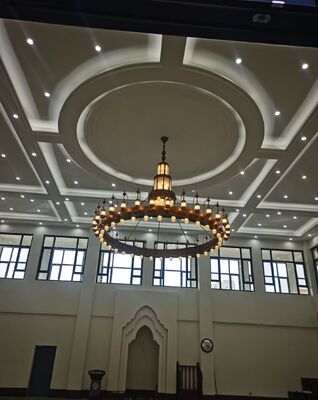 Customization Project Masjid Islamic Chandelier Large Luxury Gold Mosque Lighting Crystal Chandelier for Church