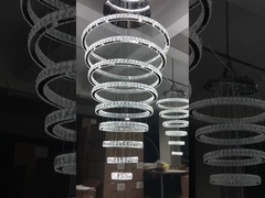 Villa Hôtel personnalisé lampadaire de cristal pendant lumière