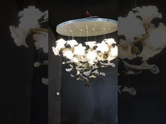 Fabrique personnaliser le plafond des fleurs lustre lumineux