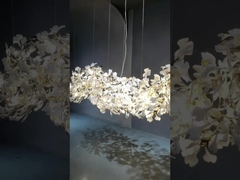 Lobby de l' hôtel Longuette verticale à feuilles de ginkgo