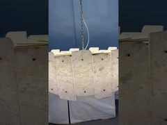 Lampe de plafond en marbre blanc espagnol