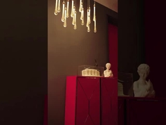 Chandelier de cristal à goutte d'eau