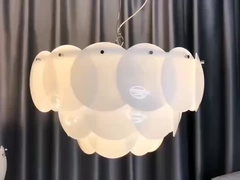 Chandelier en marbre de salon de luxe de style français