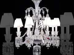 Miroir antirouille d'ODM de K9 Crystal Candle Chandelier Pendant Light coupant l'effet