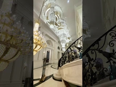 Lustre adapté aux besoins du client ccc ISO9001 de lobby d'hôtel de lampe pendante