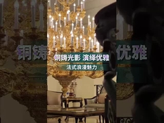 Hôtels de luxe Golden Extra Large Chandeliers Pour les hauts plafonds