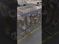Éclairage intérieur à LED Pendant Lumière de chambre moderne en cristal suspendue avec aluminium et cristal clair