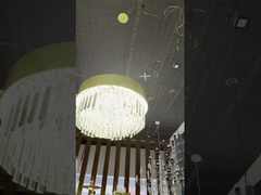 Hôtel de luxe Lobby or décoratif grande taille personnalisé moderne lampadaire de plafond LED