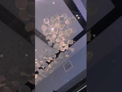 Lumière à pendentif de luxe haute qualité Grand lustre de foyer Durable