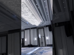 Lumières pendantes de luxe 6m2 d'or de cristaux en verre titaniques de lustre à 25m2