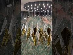 Température de couleur 3000K-6500K Lustre de cristal LED pour l'hôtel moderne