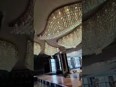 Matériau de polissage métallique LED Lustre rond contemporain 20 - 30m2