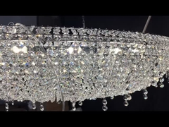 Plafond LED moderne de luxe de cristal lustre maison pendant lumière