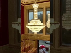 Escalier en acrylique de style nordique Pendant lumière pour le salon et la chambre haute