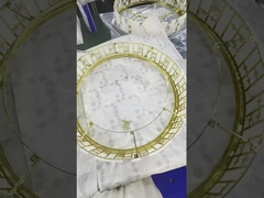 Collier en verre blanc Art Lustre en verre Hôtel Lobby Villa Salle de séjour Luxe Plafond en verre Led Chan