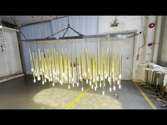 Chandelier LED en acier inoxydable de haute qualité pour décoration intérieure