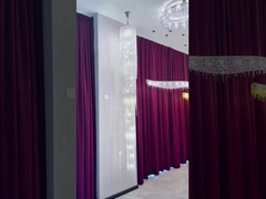 Hôtel sur mesure Lobby Villa Ingénierie Modélisation créative Lampe Grand cercle Lumière moderne Chaîne de cristal