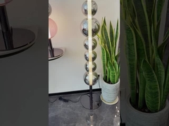 Lustre de plafond LED de luxe Art 1 pièce Verre Suspension Lumière Verre Soufflé Lustre Or Cryst