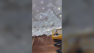 Plafond mené moderne fait sur commande de lumière pendante en verre décorative faite sur commande de hall d'hôtel