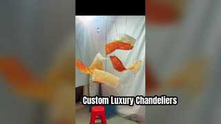 Des chandeliers en laiton créatif pour les hauts plafonds