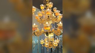 Lustre à fleurs en verre créatif, lustre à fleurs moderne antirouille