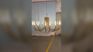 Lustre en cristal de luxe LED K9 en métal doré moderne, grande suspension ronde pour hôtel, chambre à coucher, Livin