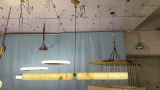 Haute luminosité hôtel maison Villa pendentif LED lampe albâtre suspension moderne Style minimaliste Ma