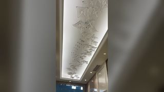 Lampe de pendentif LED de luxe moderne salon Led décor lustres suspension Simple papillon accrocher