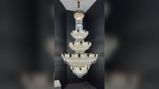 Grands lustres de luxe pour la décoration intérieure haut de gamme