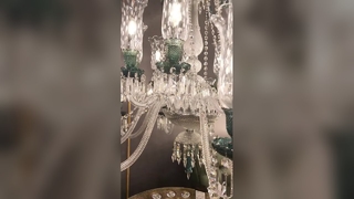 Lustre français de luxe LED doré