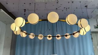 Lustre espagnol de pendant d'albâtre d'en cuivre de salle à manger de style allumant 100lm/W