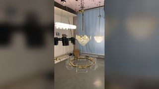 Lustre en cristal moderne, éclairage de luxe