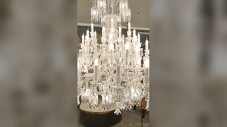 Lustre en cristal européen, éclairage de luxe