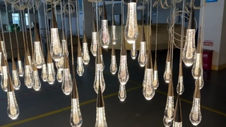 Lustre en cristal de luxe K9, éclairage élégant pour la maison