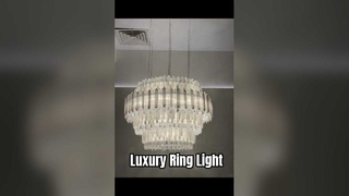 Lustre annulaire moderne, éclairage élégant