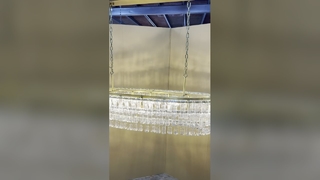 Verre fait main léger d’îlot de cuisine en cuivre