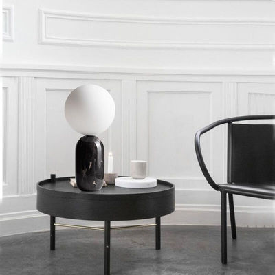 Lampe basse de marbre noire blanche 3000k du Tableau E27 à 6500K pour l'hôtel à la maison