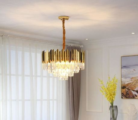 ODM Crystal Pendant Chandelier Lights accrochant moderne AC85V à 265V
