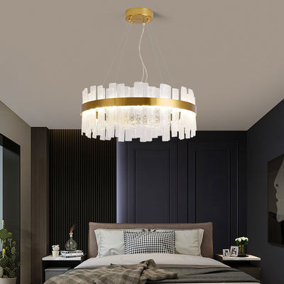 ODM fendu fait main ISO9001 de lumières en verre et de Crystal Pendant Lighting Modern Chandelier