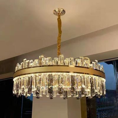 le pendant de luxe de 70W 150W allume K9 Crystal Effect Round Pendant Chandelier