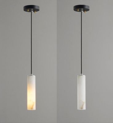Lampe de marbre naturelle de plafond d'albâtre de lampes décoratives modernes contemporaines de cuisine d'AC265V