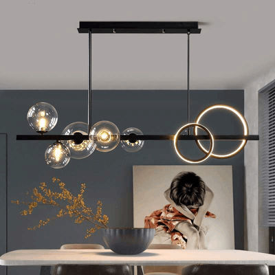 AC240V 6000K Nordic Modern Pendant Light Sphère de verre Pendant lampes pour la table à manger