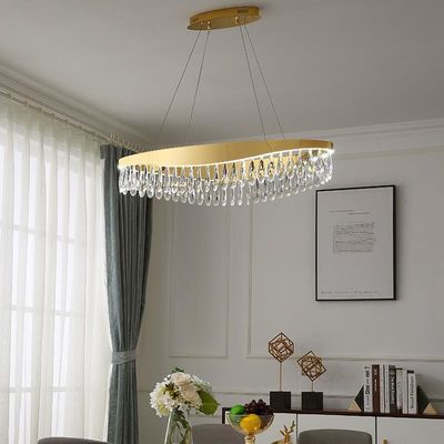 Pendants menés de luxe Dia40cm Dia80cm 1100lm de plafonniers de lobby d'intérieur