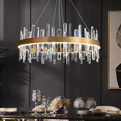 ODM à extrémité élevé inoxydable géométrique de Crystal Luxury Pendant Light Fixtures