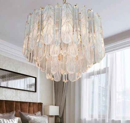 Plafonnier pendant en verre givré blanc de lampes pendantes en verre de ccc ISO9001