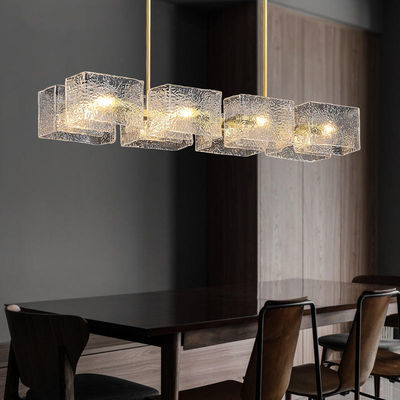 style moderne d'ondulation d'eau légère de Decorative Glass Pendant de concepteur de 3000k 6000k