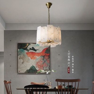 Lumières à pendentif haut de gamme ODM Marbre blanc Lumière à pendentif moderne 3000K 4000K